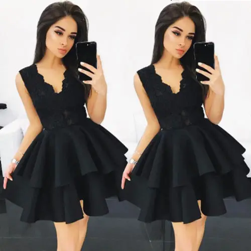 Женское кружевное коктейльное мини платье летнее без рукавов 2018|mini dress|skater dressdresses
