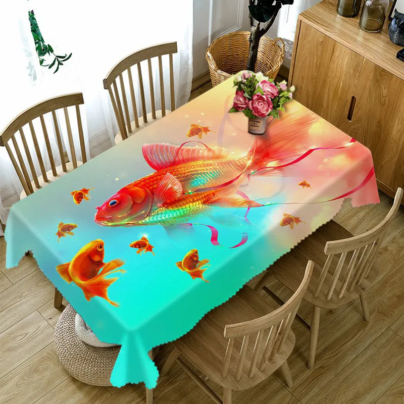 Скатерть с 3d рисунком лотоса настраиваемая скатерть для стола украшение дома|table