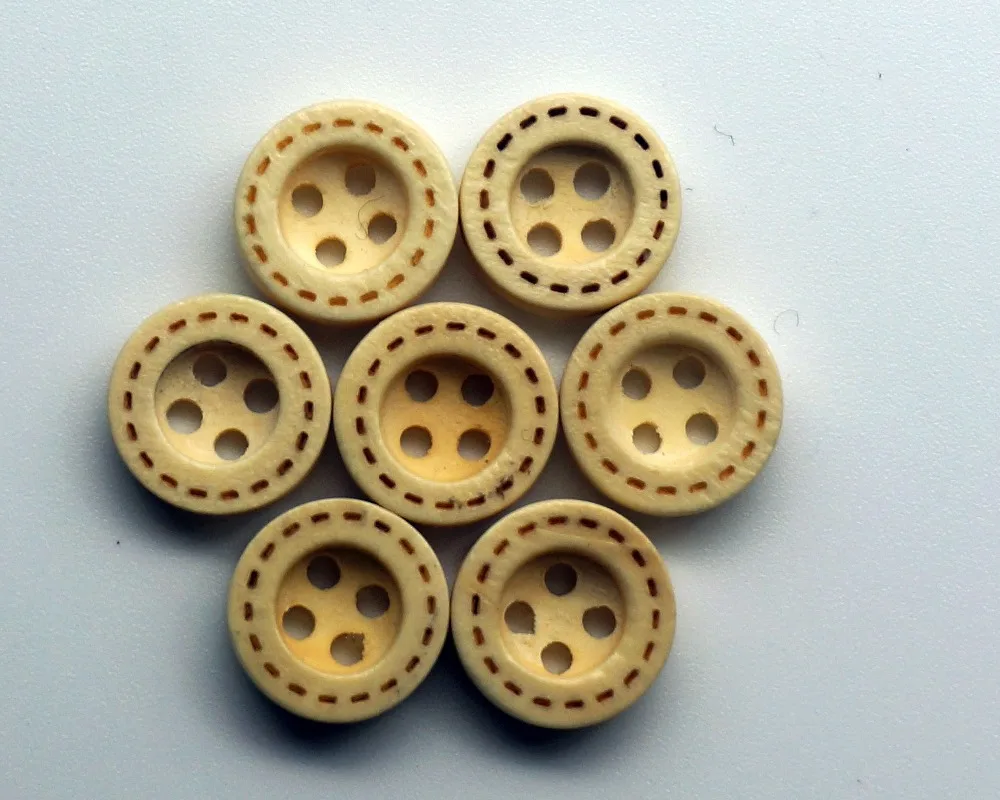 Free Shipping 100PCS 4-Holes Garment High Quality Wooden Decorative Buttons Fit DIY Sewing scrapbooking accessories crafts | Дом и сад