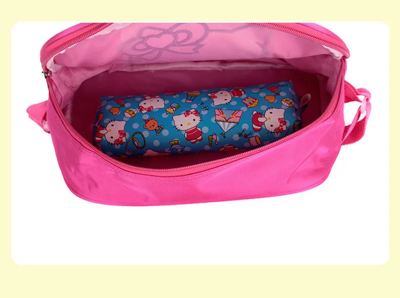 Hello kitty детские школьные сумки набор Mochilas детские рюкзаки с шестью колесами чемодан на колесиках для девочек рюкзак