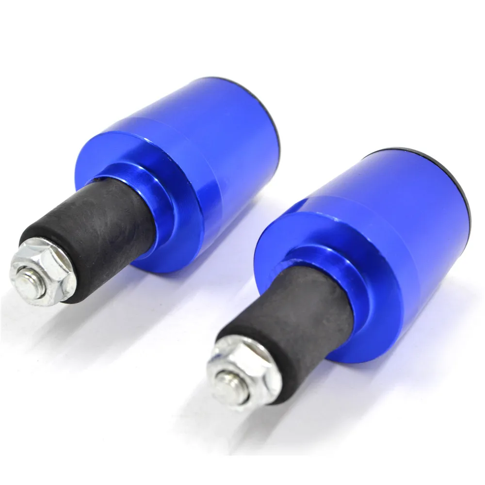 Blue Grip End Концы Руля Мотоцикла 22 мм Антивибрационная балансировочная Крышка для мотокросса с ЧПУ руль для Honda CBR 600 600RR 1000RR - Цвет: Blue Grip End