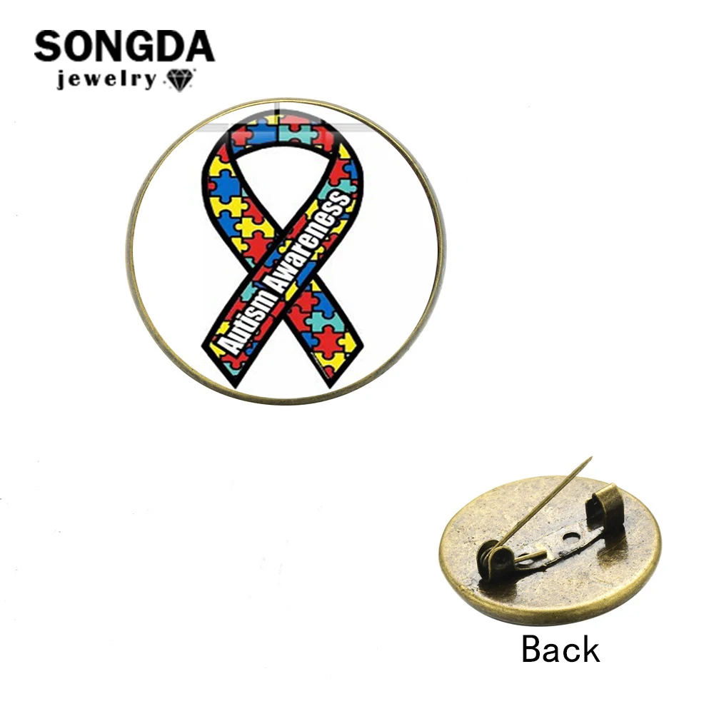 SONGDA аутизм головоломка осознания шт брошь с символом заботиться о аутизма