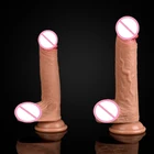 Мягкий 6 видов большой силиконовый вибратор фаллоимитатор реалистичный фаллоимитатор на присоске мужской искусственный пенис член женский мастурбатор секс-игрушки