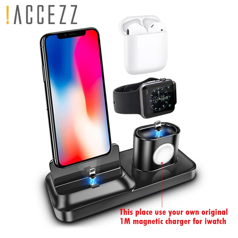! 3 в 1 настольная Магнитная Подставка для зарядки iphone X XS MAX XR|Зарядные устройства