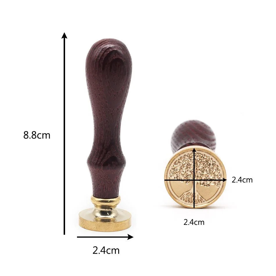 Модный винтажный деревянный штамп Античная Металлическая печать восковой