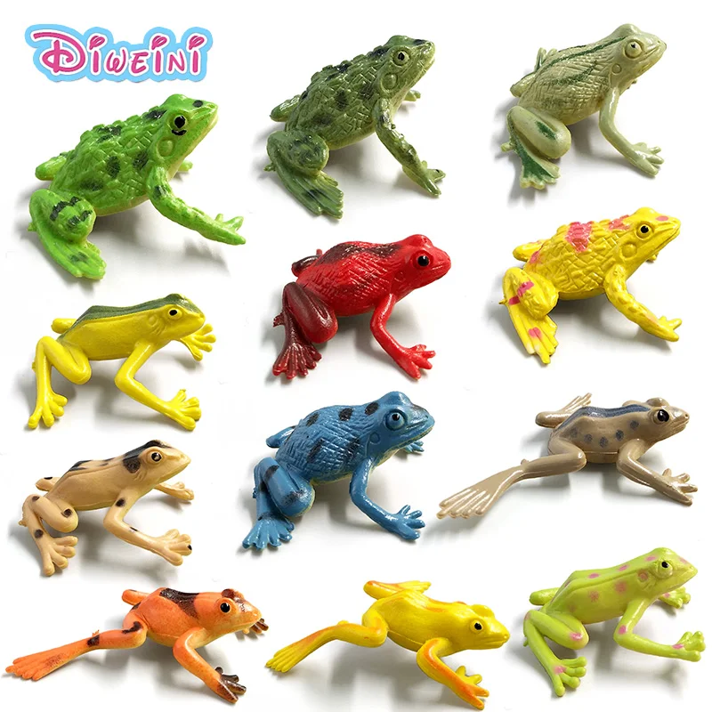 Diy Magic Fairy Garden decoration Miniatures Cartoon Anime Simulation animals Frog model Micro landscape Bonsai Figurines Crafts cute frog mini resin crafts fairy garden miniatures diy terrarium succulents miniatures micro landscape decoration