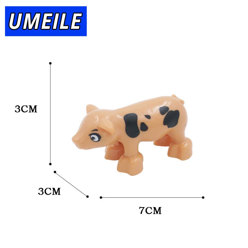 UMEILE 1 шт. строительные Большие Частицы Блоки Игрушки Животные Сделай Сам набор
