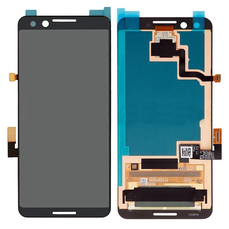 Кодирующий преобразователь сенсорного экрана в сборе для ЖК дисплея Google Pixel 3