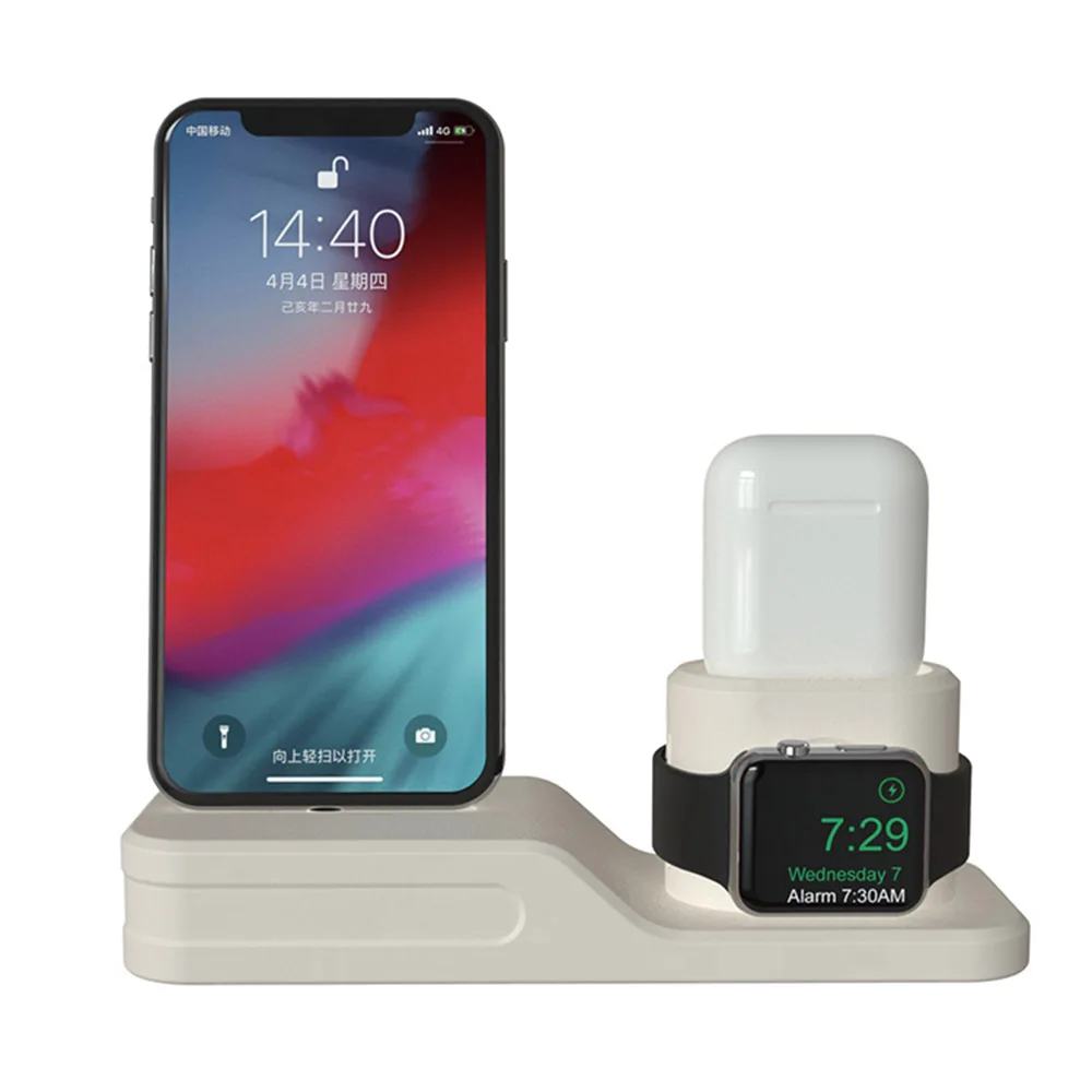 Qi Беспроводной Зарядное устройство для наручных часов Apple watch 1 2 3 iPhone XS Max XR X 8 Plus AirPods быстрой зарядки стенд для samsung S9 S8 Note 9 8