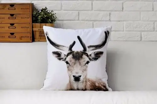 Чехлы на подушки для дома в скандинавском стиле декоративные с животными чехол