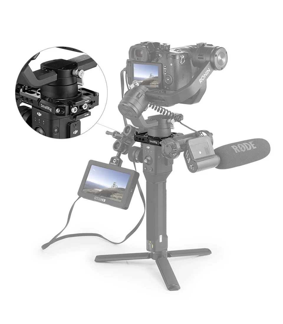 SmallRig монтажный зажим для камеры DJI Ronin S Gimbal с 1/4 3/8 резьбовыми отверстиями для монитора микрофона прикрепить 2221