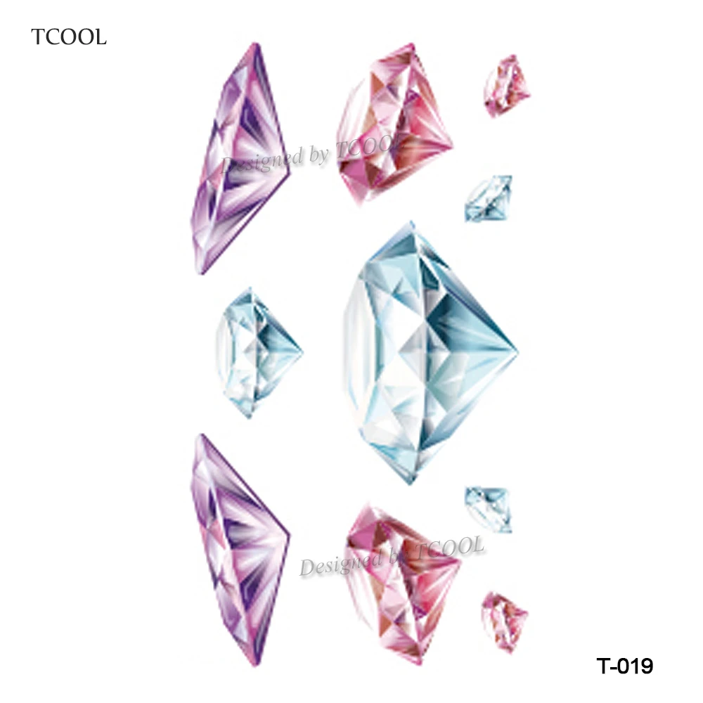 Wyuen diamond Временные татуировки Водонепроницаемый Для женщин мода поддельные тела