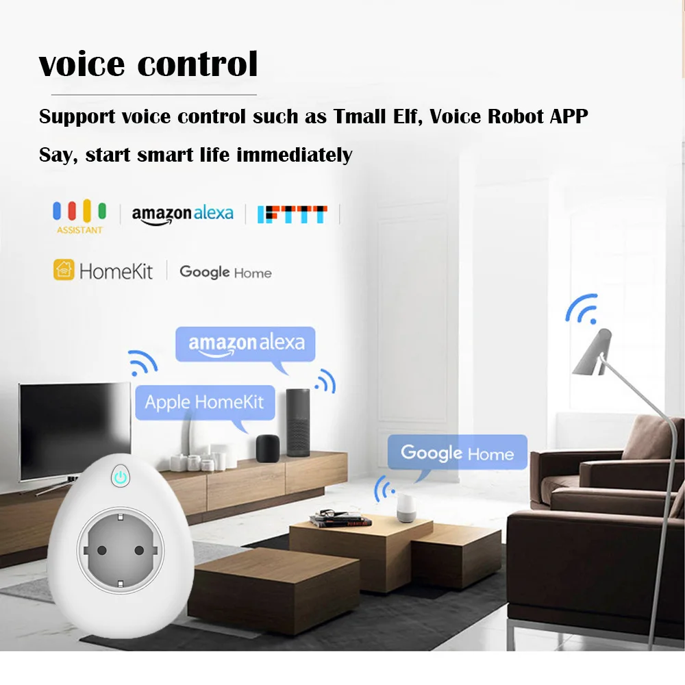 Фото Exuanfa wifi умный дом розетка умная EU USB домашняя на заказ голосовой пульт Exuanfa wifi умный дом розетка умная EU USB домашняя на заказ голосовой пульт