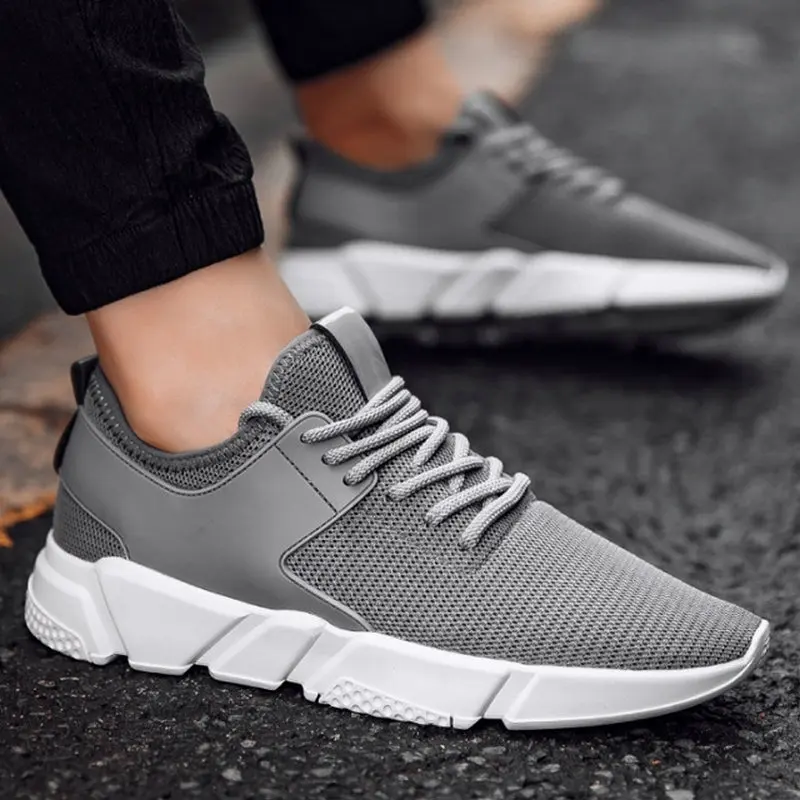Summer all black Breathable Mesh male sneakers footwear Comfortable Adult shoes man causal Shoes tenis Lovers flats II-64Z | Обувь