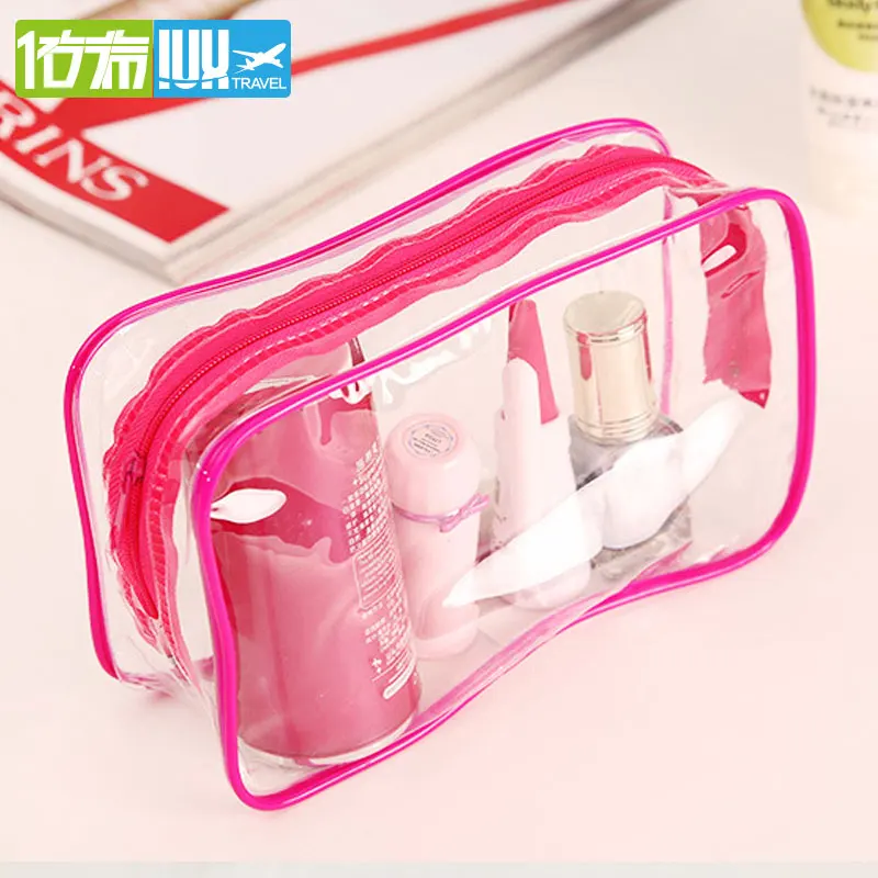 IUX Travel PVC Cosmetic Bags Women Transparent Clear Zipper Makeup Organizer Bath Wash Make Up Tote Handbags Case | Багаж и сумки