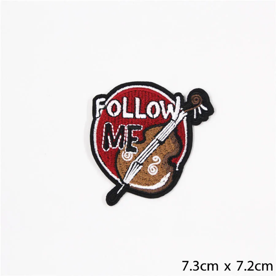 Нашивки для музыкальных инструментов колпачки обуви утюжок вышитых аппликаций