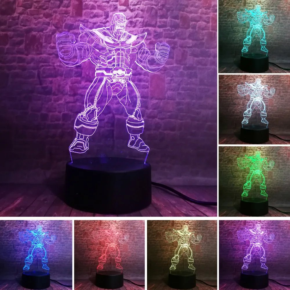 Новинка Marvel Avangers 3 Бесконечная война большой злодей тэнос креативный 7 цветов