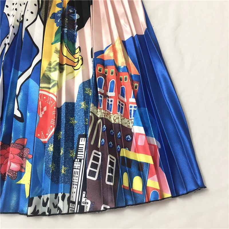 Юбка женская трапециевидная до середины икры с высокой талией | Женская одежда