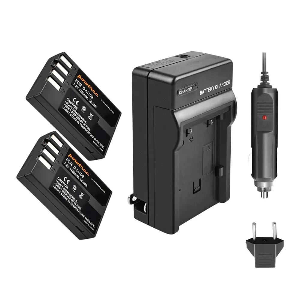 Powtree для Pentax 7 2 V 1400mAh DLi109 D Li109 DLi 109 перезаряжаемая батарея цифровой камеры +
