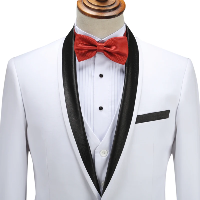 

Plyesxale White Suit Men 2018 New Spring Autumn Slim Fit Wedding Suits For Men High Quality Shawl Collar Prom Party Suits Q70