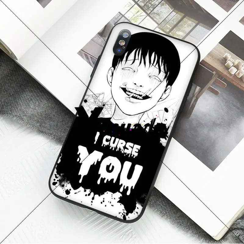 Yinuoda Junji Ito Tees Horror Мягкий силиконовый чехол для телефона из ТПУ iPhone X XS MAX 6 6S 7 7plus 8 8Plus