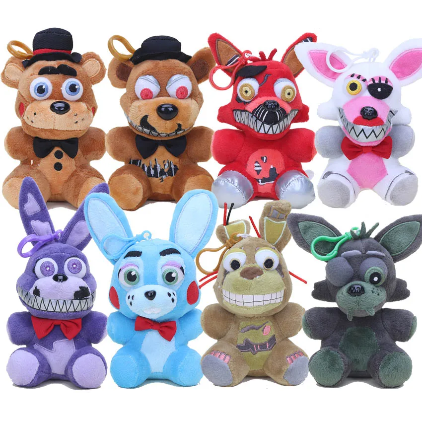 Плюшевые игрушки Five Nights At Freddy's 5 FNAF 14 15 см кошмар лисица Фредди Бонни мягкие