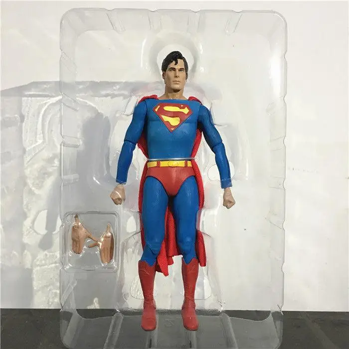 Neca Dc Comics Супермен Кристофер Ривз супергерой 7" фигурка из ПВХ Ib - Цвет: No Inclu box