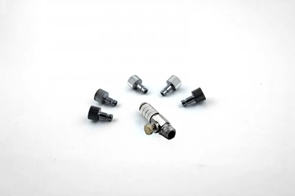 

ABEST Airbrush quick disconnect coupler release fitting Adjustment valve Adapter with 5 Male fitting, 1/8" M-F