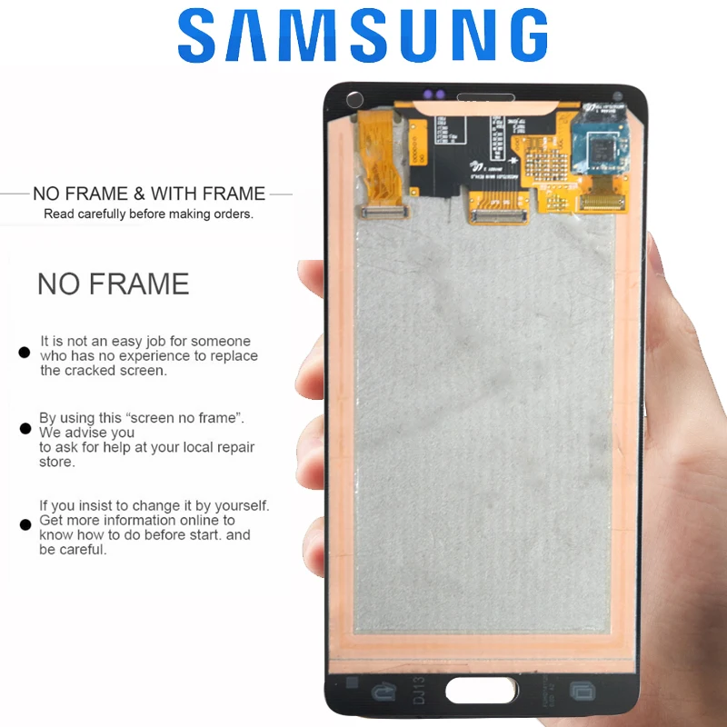 Оригинальный ЖК дисплей 5 7 дюйма для SAMSUNG Galaxy Note 4 Note4 N910 N910F сенсорный экран