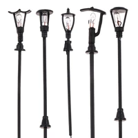 20 pieces model railway railroad garden model outdoor led lamppost lamps yard street lights ho scale for building layout