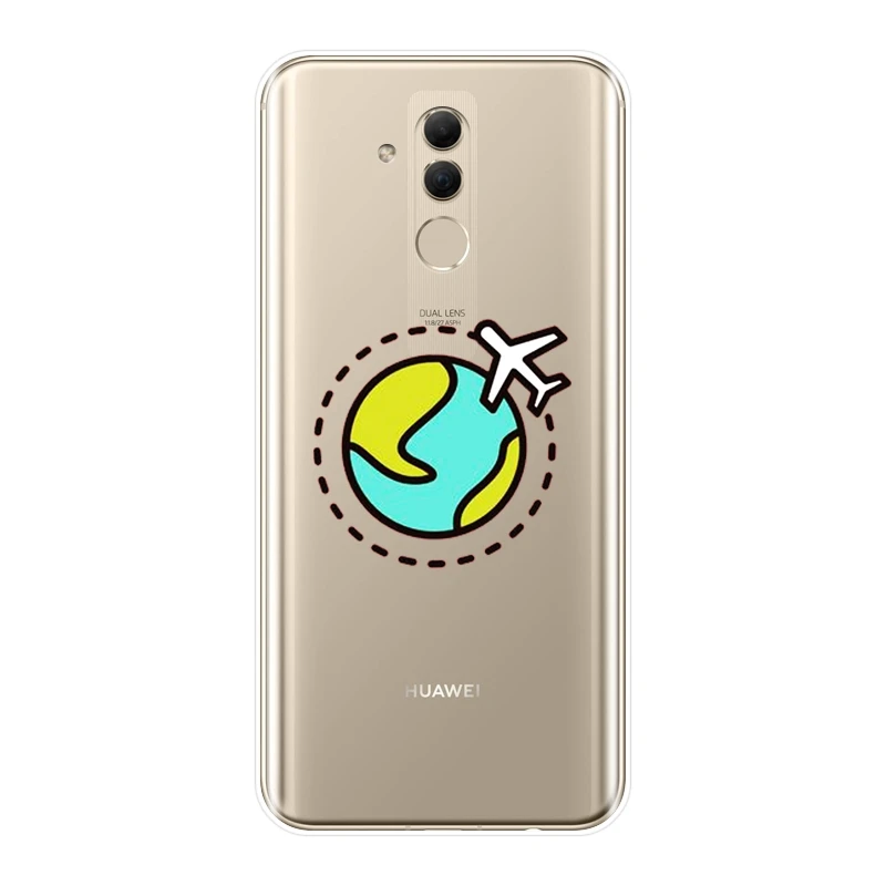 Мягкий чехол из ТПУ для телефона Huawei Mate 9 10 20 Lite силиконовая задняя крышка