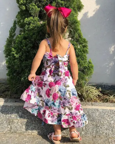 Топы с цветочным принтом для девочек юбки летняя одежда | Мать и ребенок