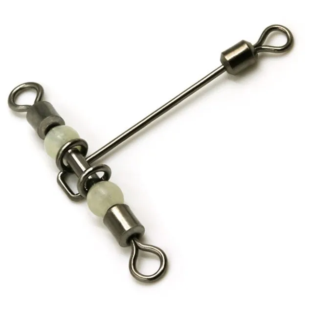 Шарнирное кольцо t образной формы с серебристым шариком вращающееся на 360