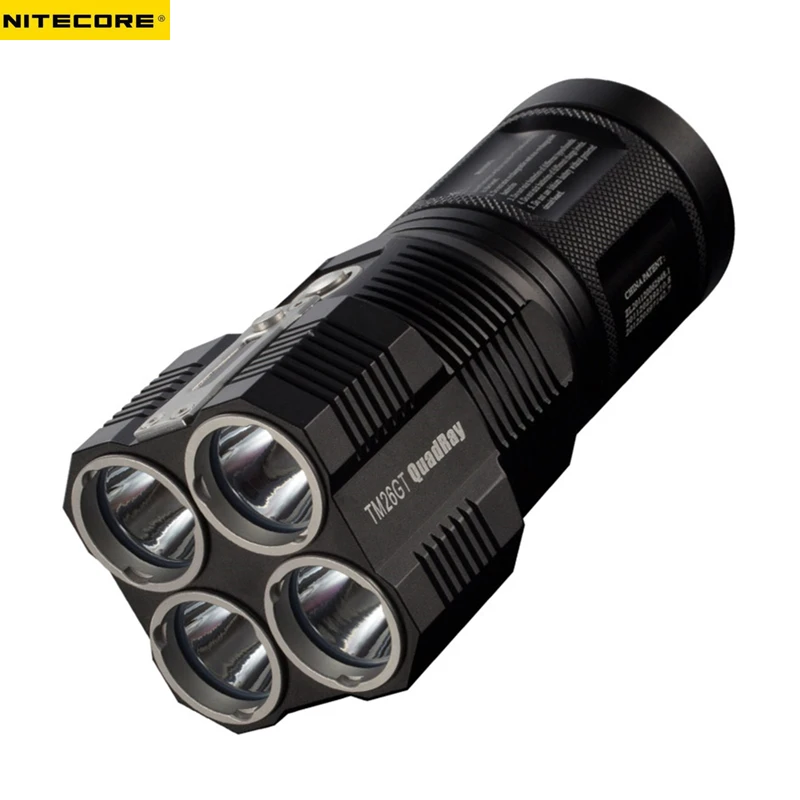 Перезаряжаемый фонарик NITECORE TM26GT 4* CREE XP-L HI V3 светодиодный Макс. Дальность луча 704 лм+ 18650 3500 мАч литий-ионные аккумуляторы