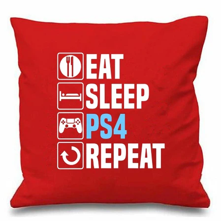 Новинка игровой подарок наволочка с надписью Eat Sleep для PS4 Playstation Repeat Geek забавные
