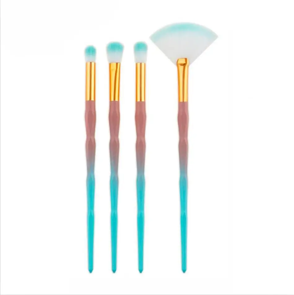4Pcs Набор кистей для макияжа Профессиональные 10/7/4 шт Косметика Макияж Кисти губ основа для макияжа лица Контур для бровей порошок глаз на нашем сайте! кисти для макияжа Красота набор - Handle Color: 4Pcs