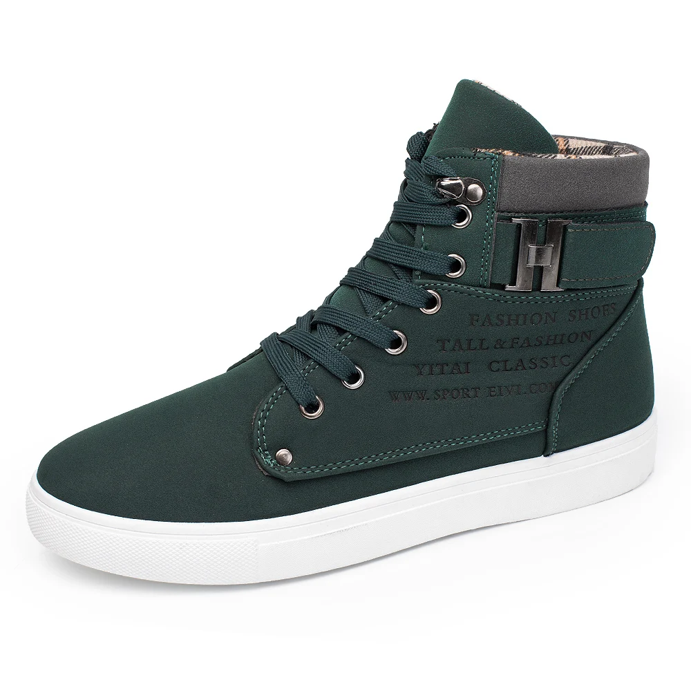 ZYYZYM Spring Autumn Men Casual Shoes Help Style Classic Rubber Fashion Sneakers Fur Man Hot Sale | Обувь