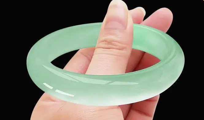 

Special Price natural Jade Bracelet female with certificate jade bracelet girl ice species green Jade Yuhuan A-class mail