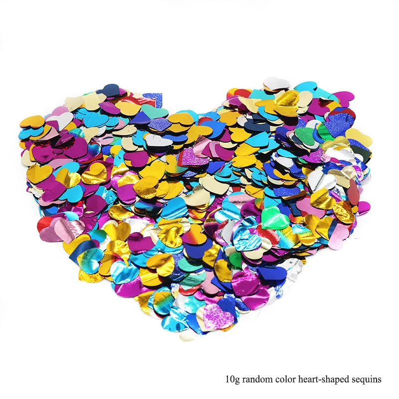 10g heart sequins Большие прозрачные воздушные шары гелиевый надувной прозрачный воздушный шар Воздушные шары Свадебные украшения на день рождения Детские балоны - Цвет: 10g heart sequins