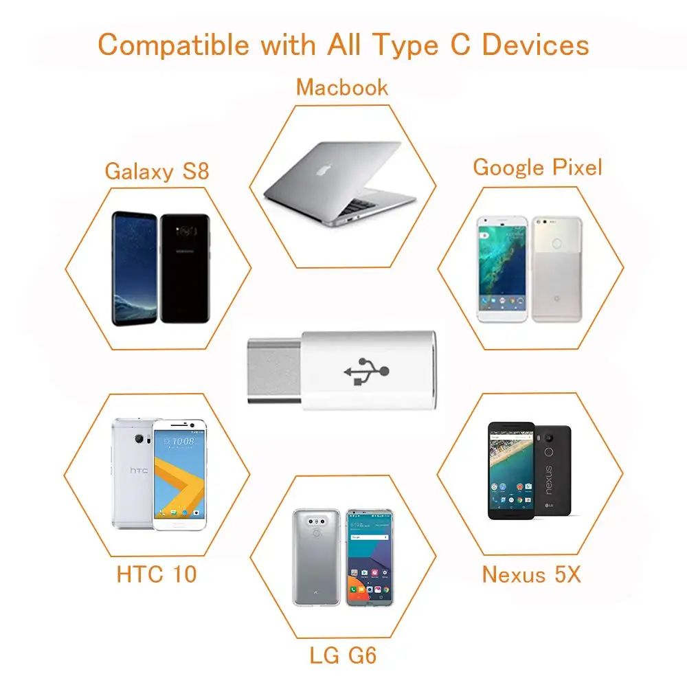 Micro USB к C гнезду для Xiaomi Mi 8 10 Redmi Note 7 Huawei P20 Pro P30 Lite Samsung S8 S9 Plus 9 Type