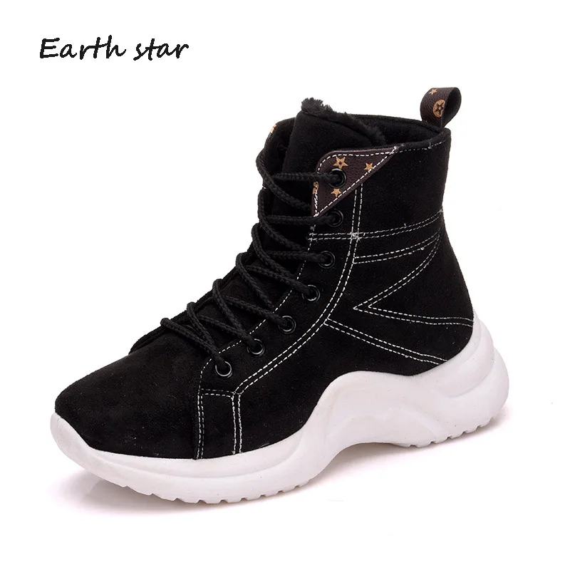 Повседневная Теплая обувь Женские модные брендовые ботинки Maartin chaussure zapatos de mujer