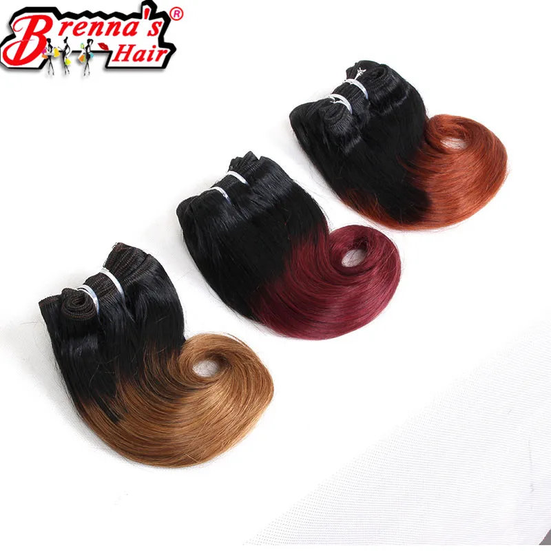 Eunice синтетическая волна тела двойной уток короткие вьющиеся волосы цвет 1B # темно