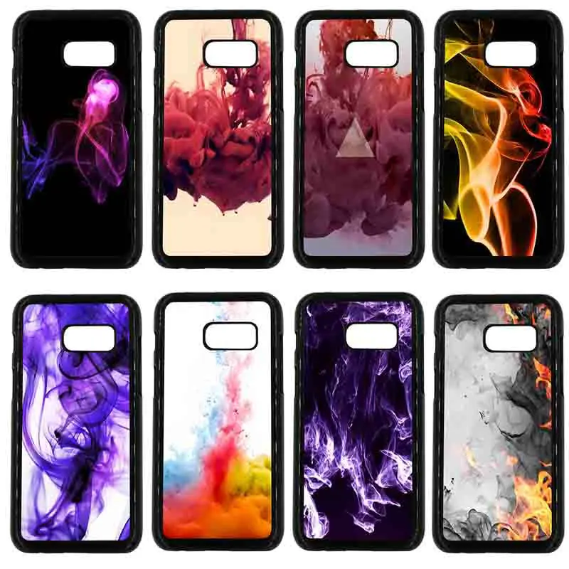 Abstract Colorful Smoke Phone Cases Hard PC Plastic Cover for Samsung Galaxy A3 A5 A7 A8 2015 2016 2017 2018 Note 8 5 3 2 Shell |