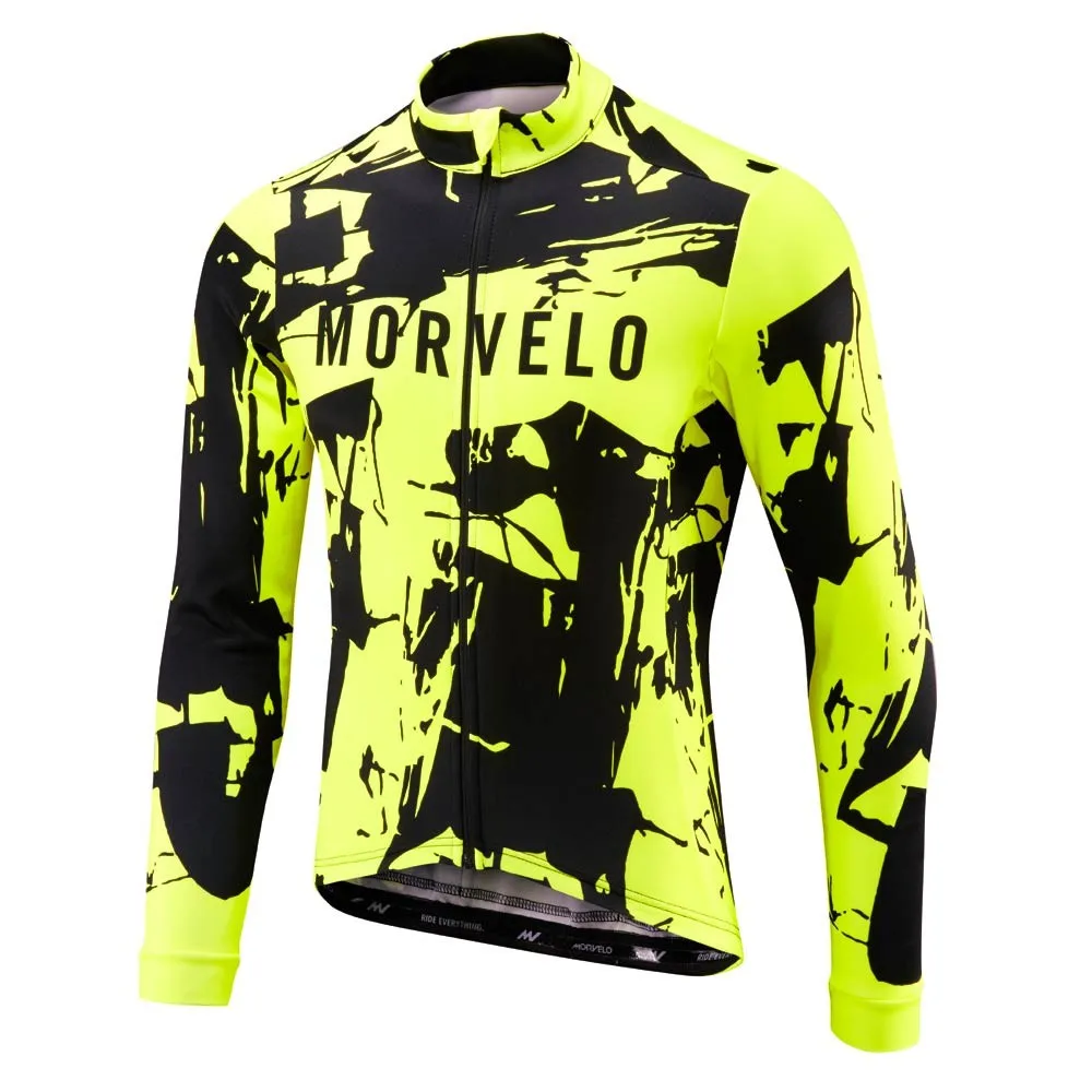 Мужская футболка с длинным рукавом Morvelo Maillots весна осень 2019 одежда для велоспорта