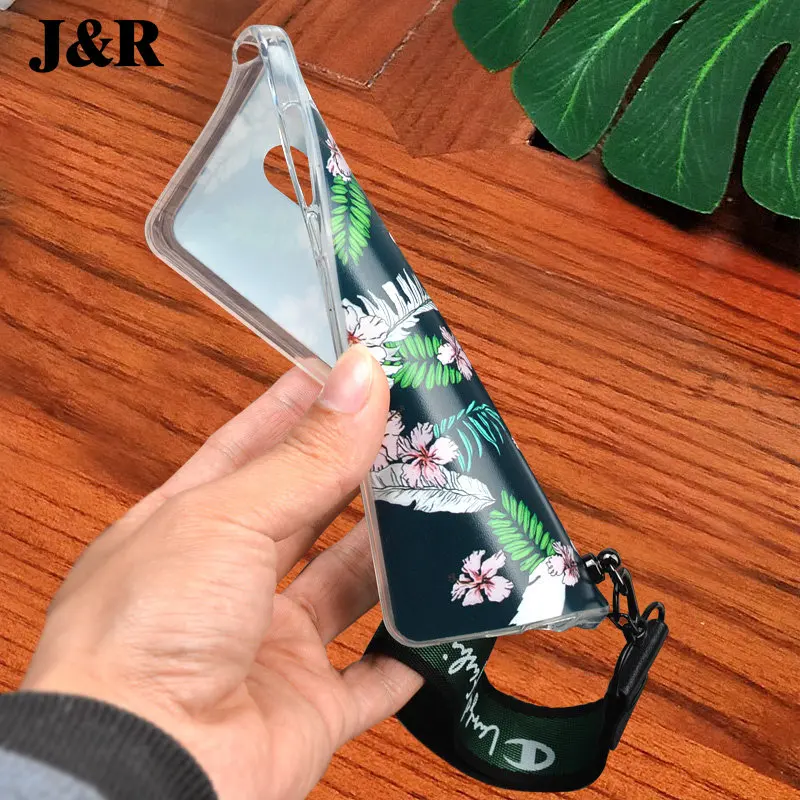 For Oukitel C8 Case Silicon Soft TPU Back Cover Capa 5.5 inch Painting Protective Phone Cases Funda With Lanyard |