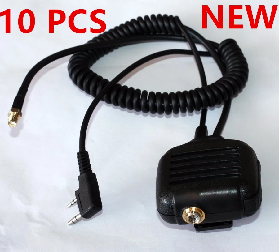 XQF 10 шт. BAOFENG динамик микрофон для Ham двухсторонняя рация UV5R GT3 888s с антенной|speaker