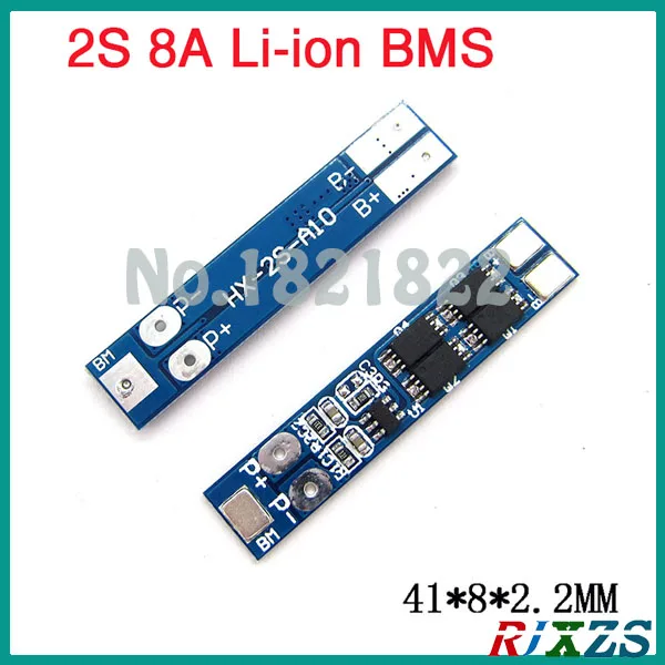 2S 8A Li Ion 7 4 v 8 V 18650 BMS PCM 16A пиковый ток Защитная плата bms pcm для литий ионной