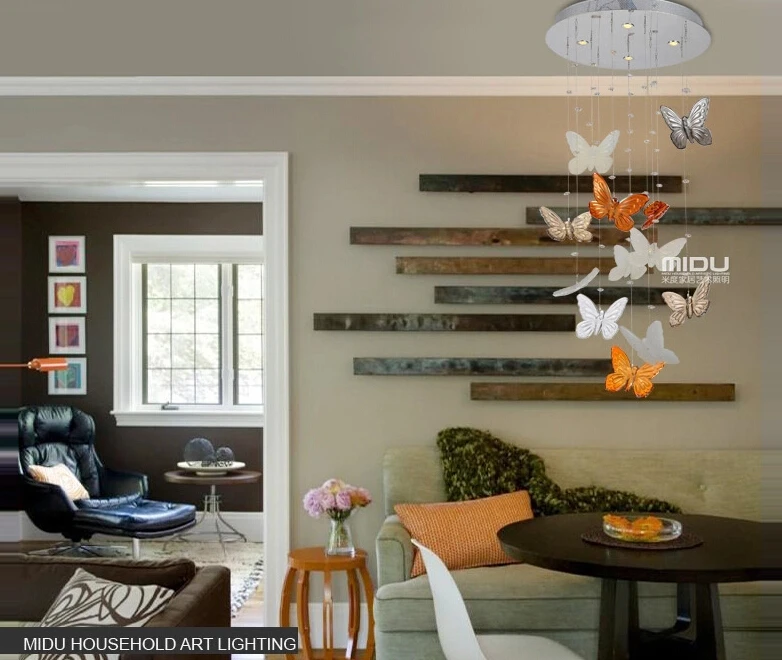 Потолочный светильник светодиодный с кристаллами для украшения дома на новый