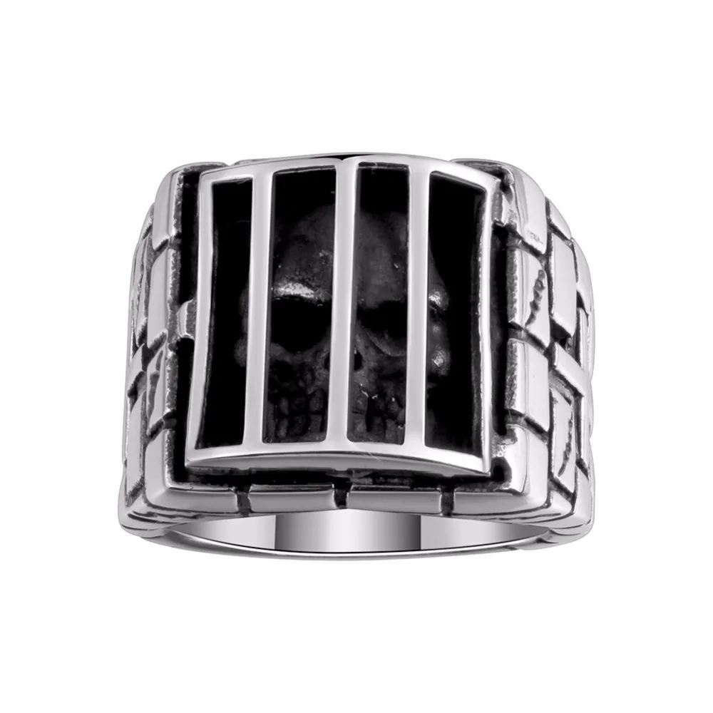 Череп за окна просмотра вы rv043 # Размер 8 11 316L стали классические кольца|classic ring|ring