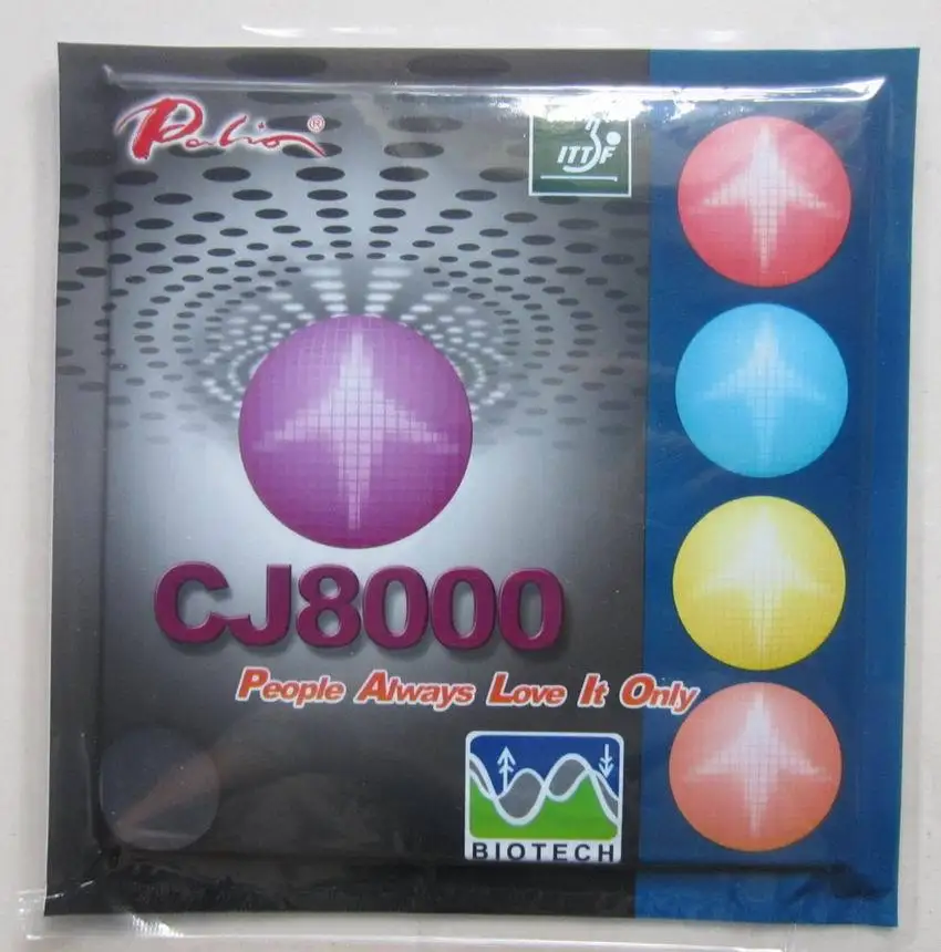 Оригинальный Palio CJ8000 BIOTECH (2 сторонний тип петли) Резина для настольного тенниса с